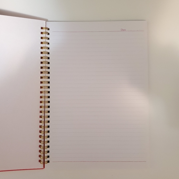 Brand new Pink orange gold spiral notebook - Picture 2 of 3